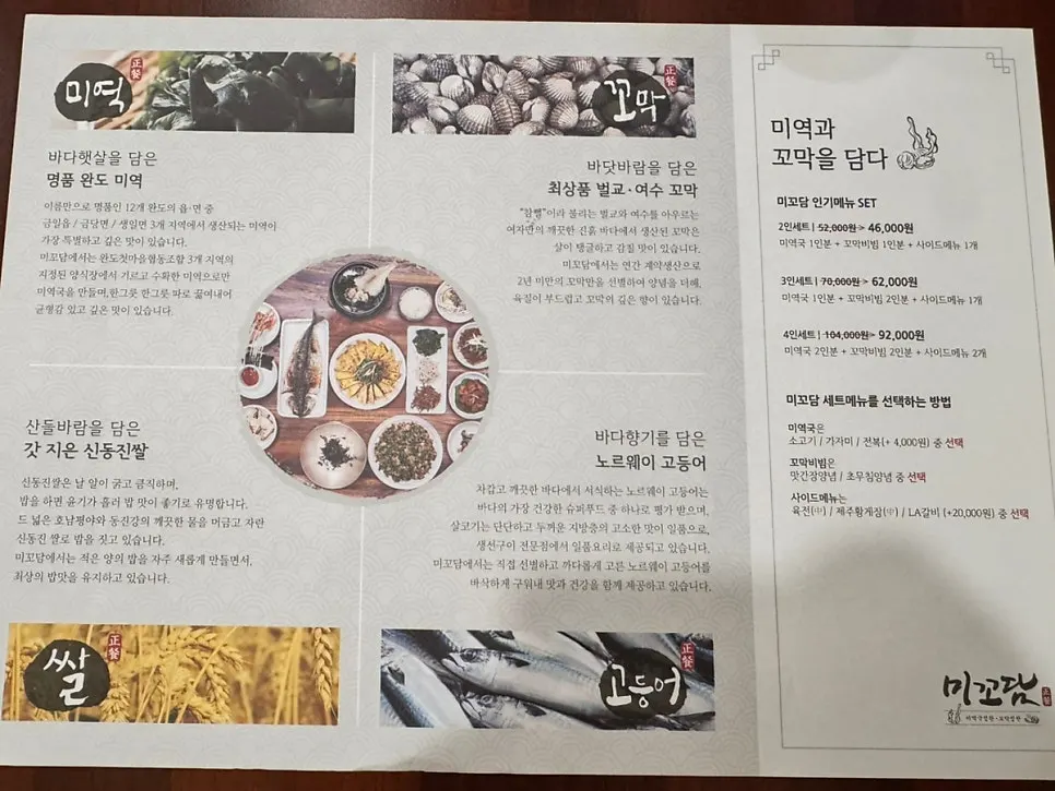 Table set with dining paper at Mikodam