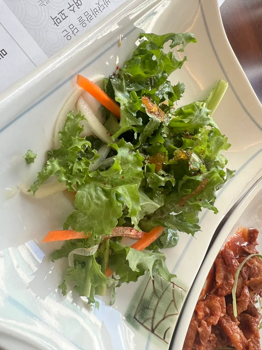 Japchae and other basic side dishes at Mikodam