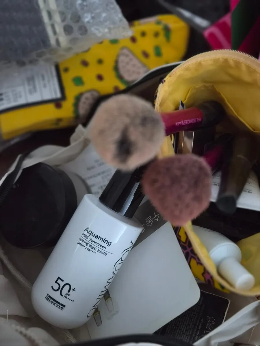 SPF50+ PA++++ 표기가 있는 선크림 패키지