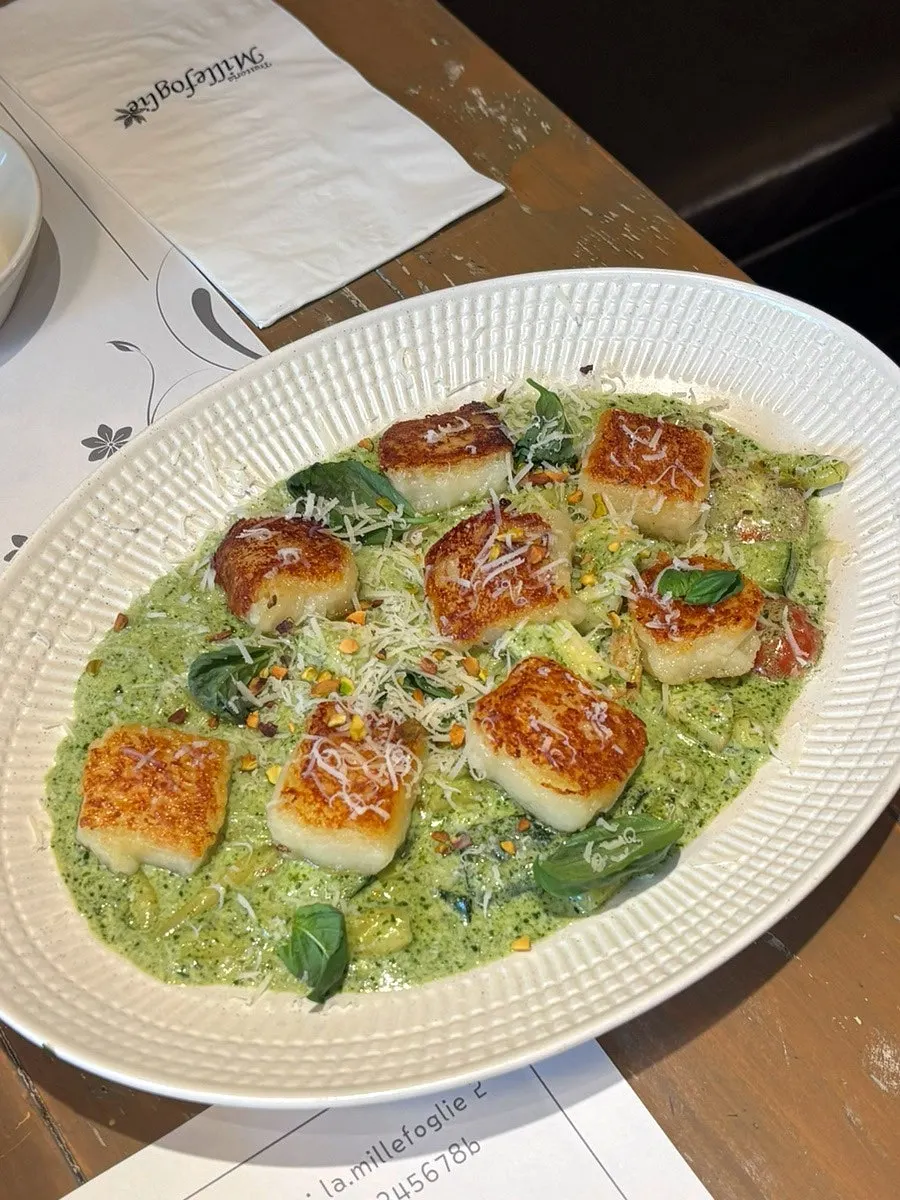 A fluffy bite of Genovese gnocchi