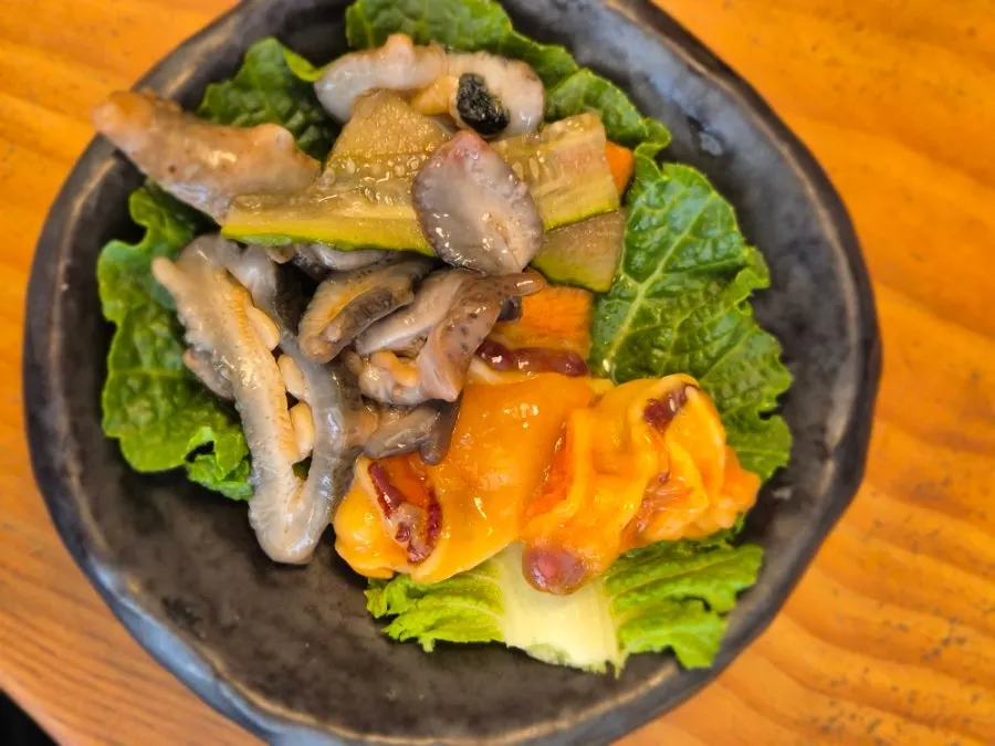 Susunan set sashimi musiman