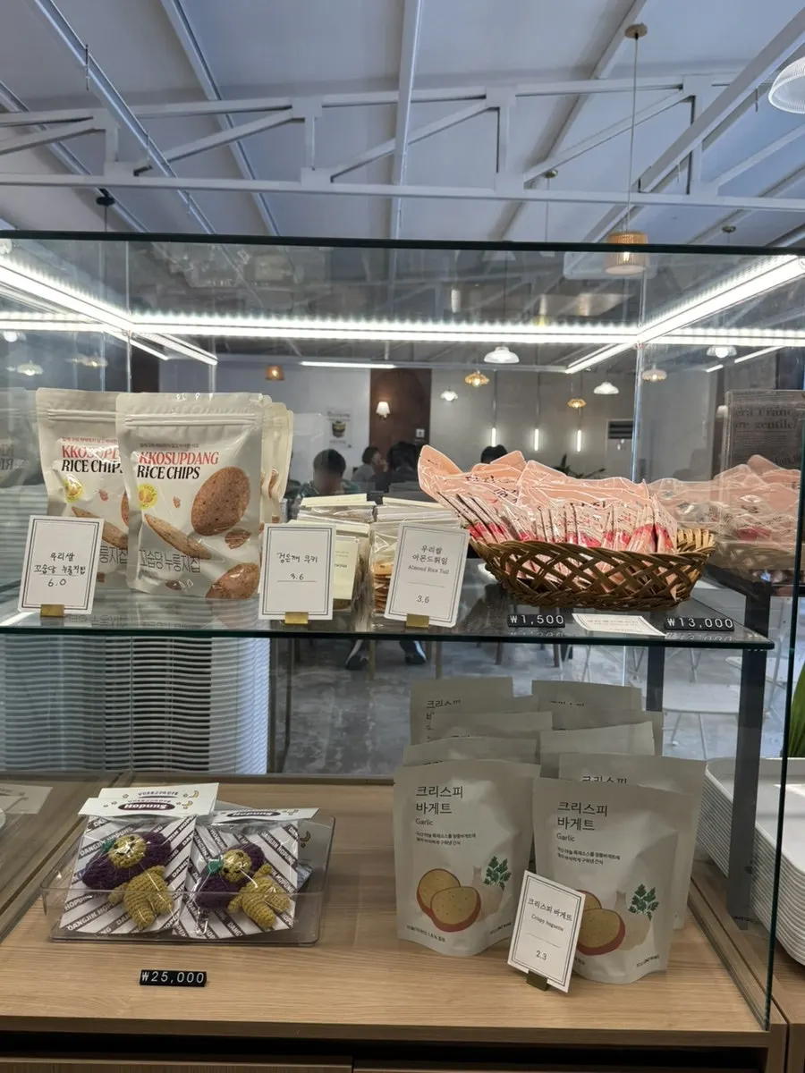 Bakery items on display
