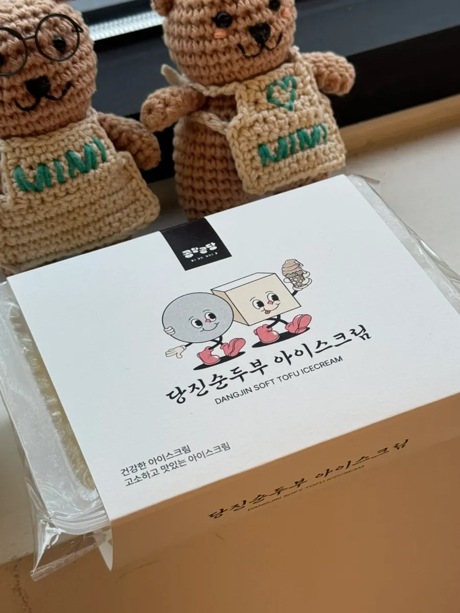 Close-up of the smooth sundubu ice cream