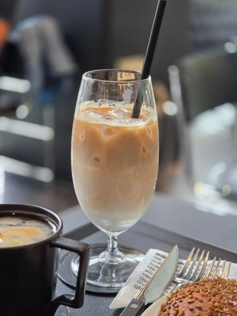A cup of the signature Helsinki latte