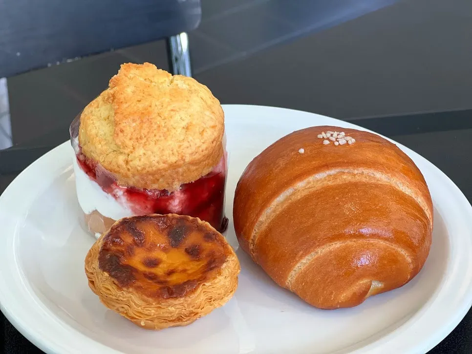 Americano and dessert spread
