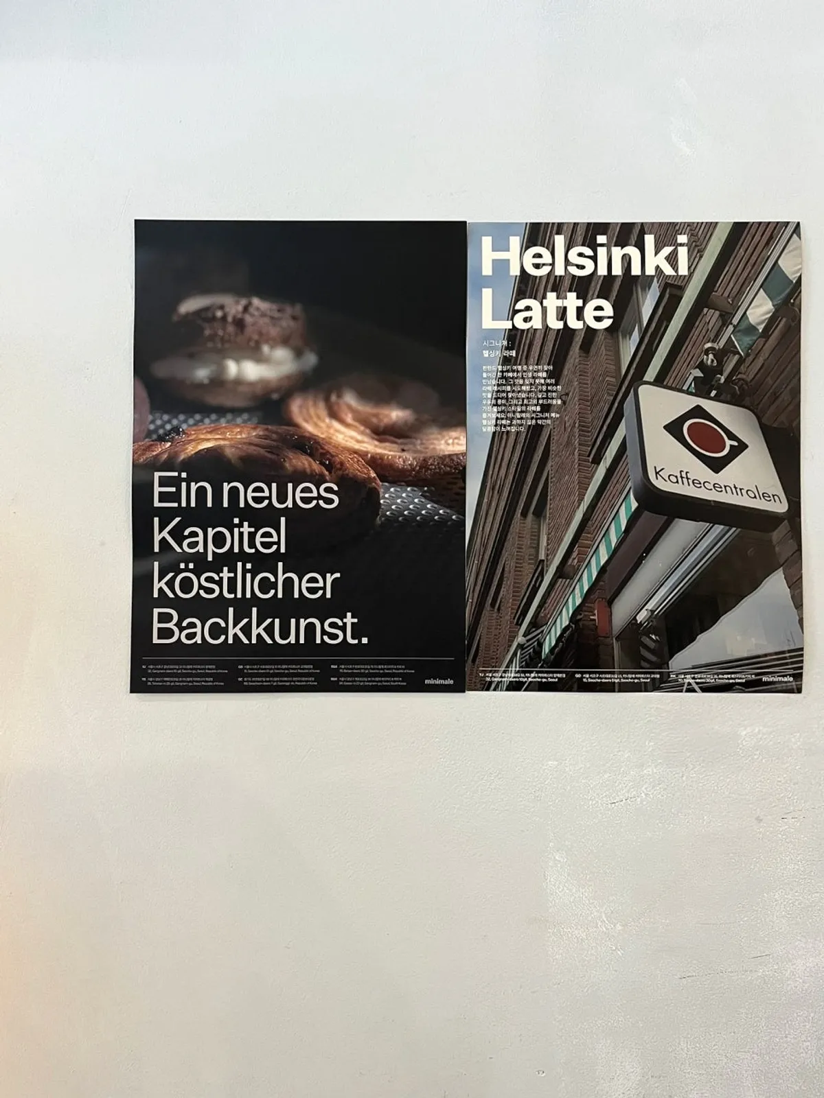Vertical photo of Mini Male Coffee Roaster Gyodae Court's coffee and babka