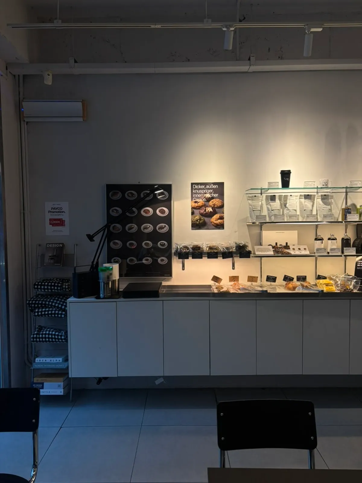 Indoor kiosk and ordering space
