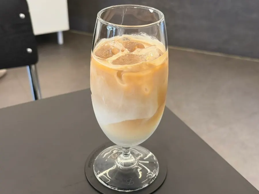 Signature Helsinki Latte made with Dunkel beans