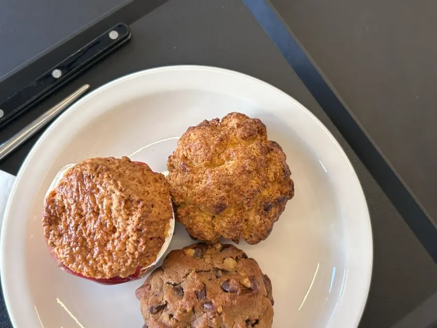 Packed desserts and leftover coffee