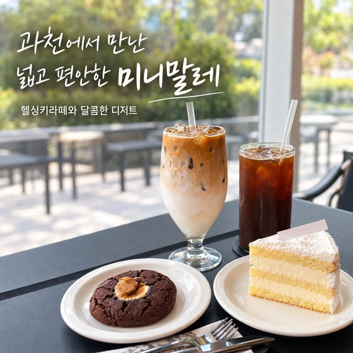 미니말레 과천지식정보타운점 커피와 디저트 마무리 컷