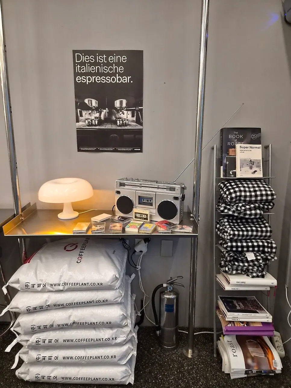 Table set with Helsinki latte and desserts