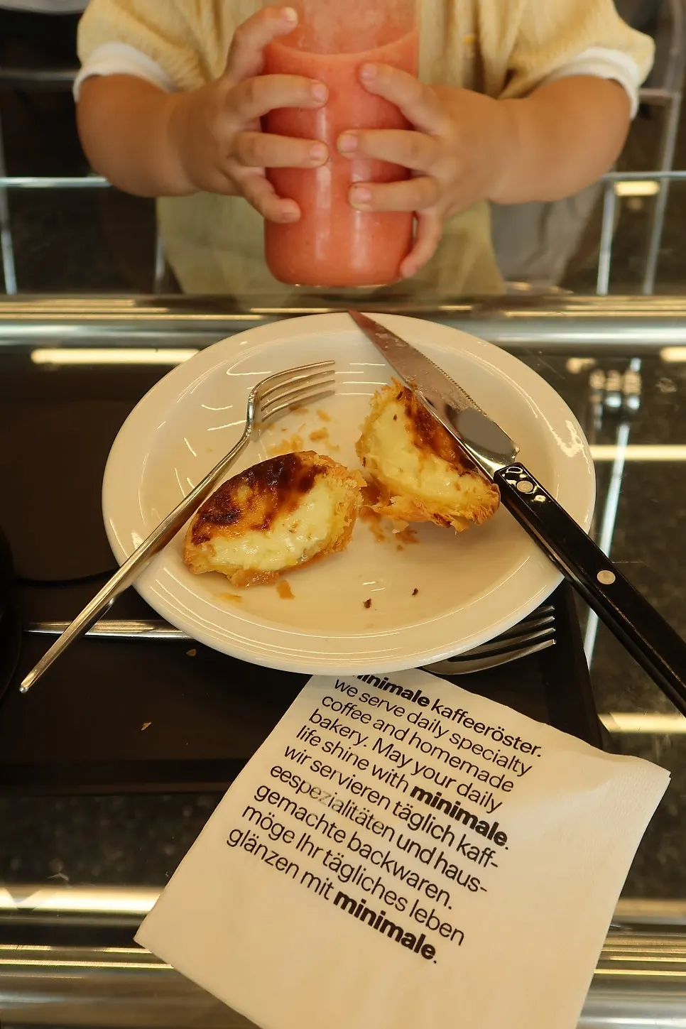 Mini Male egg tart with a flaky pastry crust