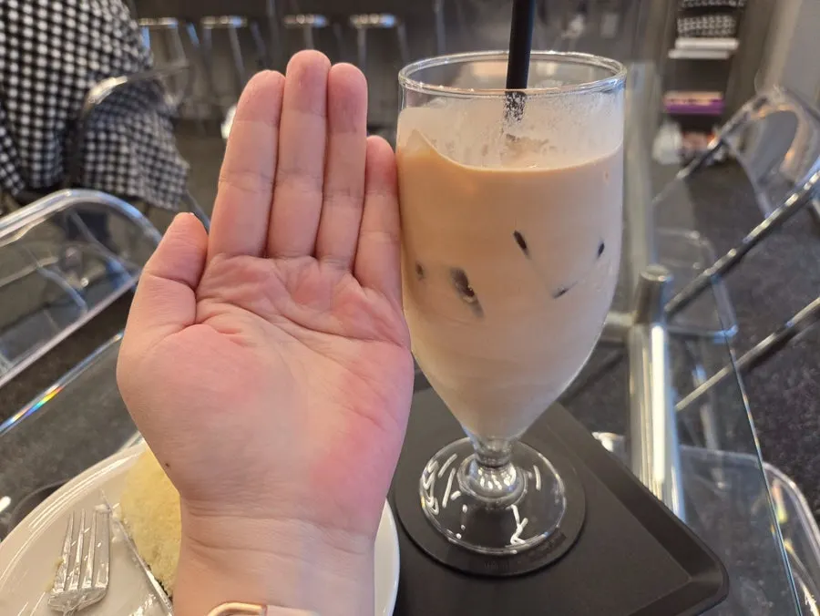 Venti Helsinki Latte cup the size of a palm