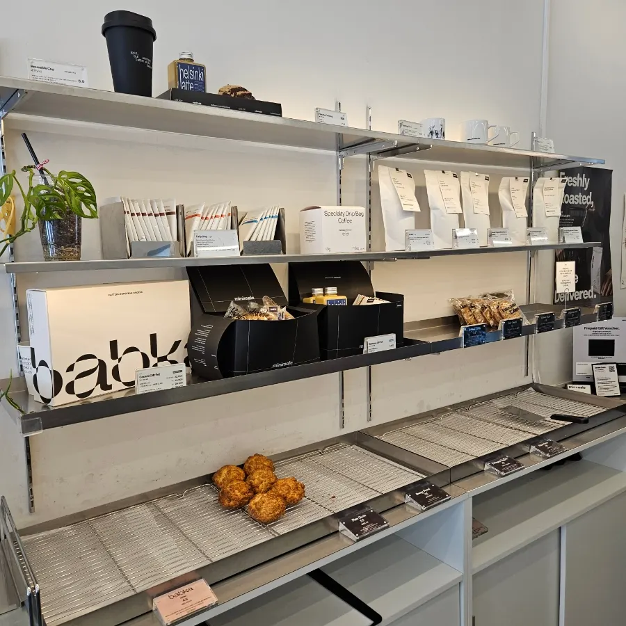 Bakery display case at Mini Male