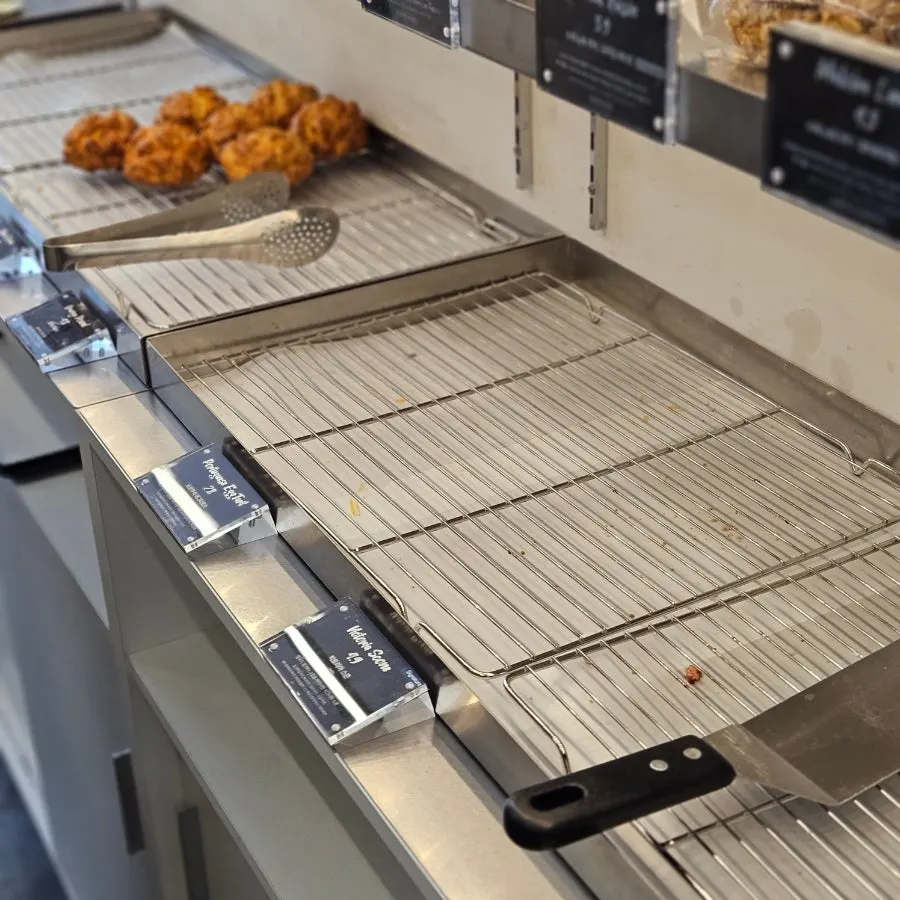 Dessert corner with scones and croissants