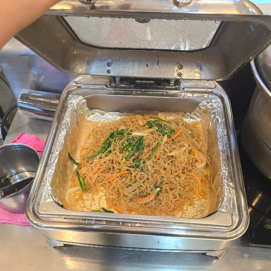 Self-serve banchan bar with seasonal side dishes