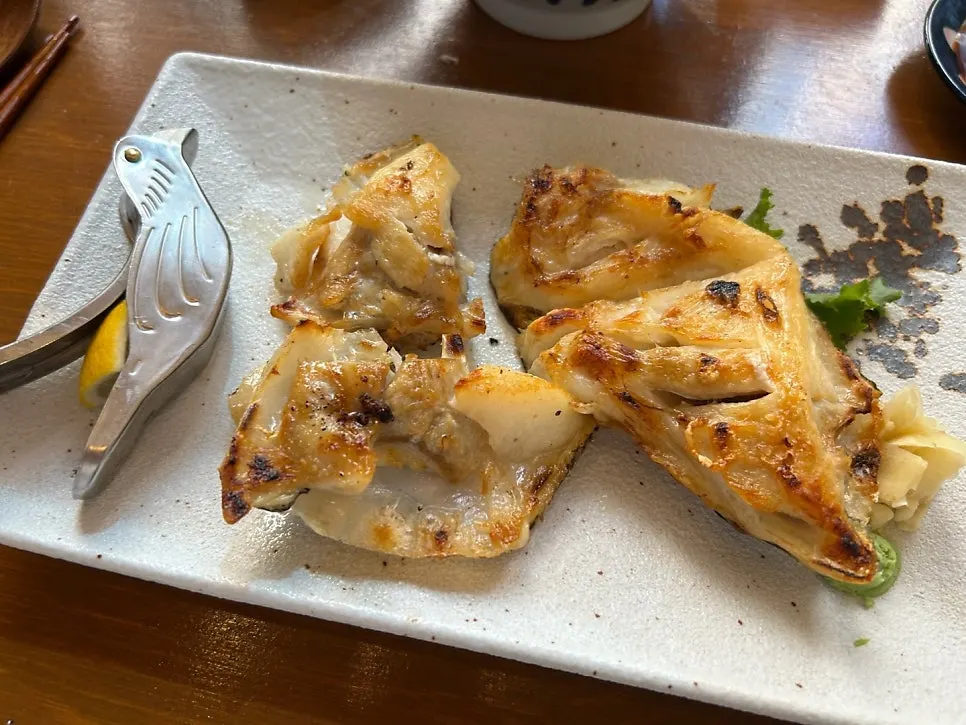 Plate of salt-grilled black cod