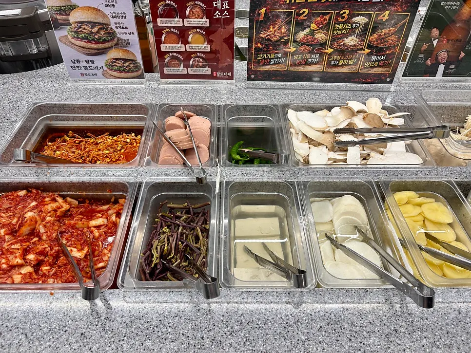 Spacious, neatly organized self-serve bar