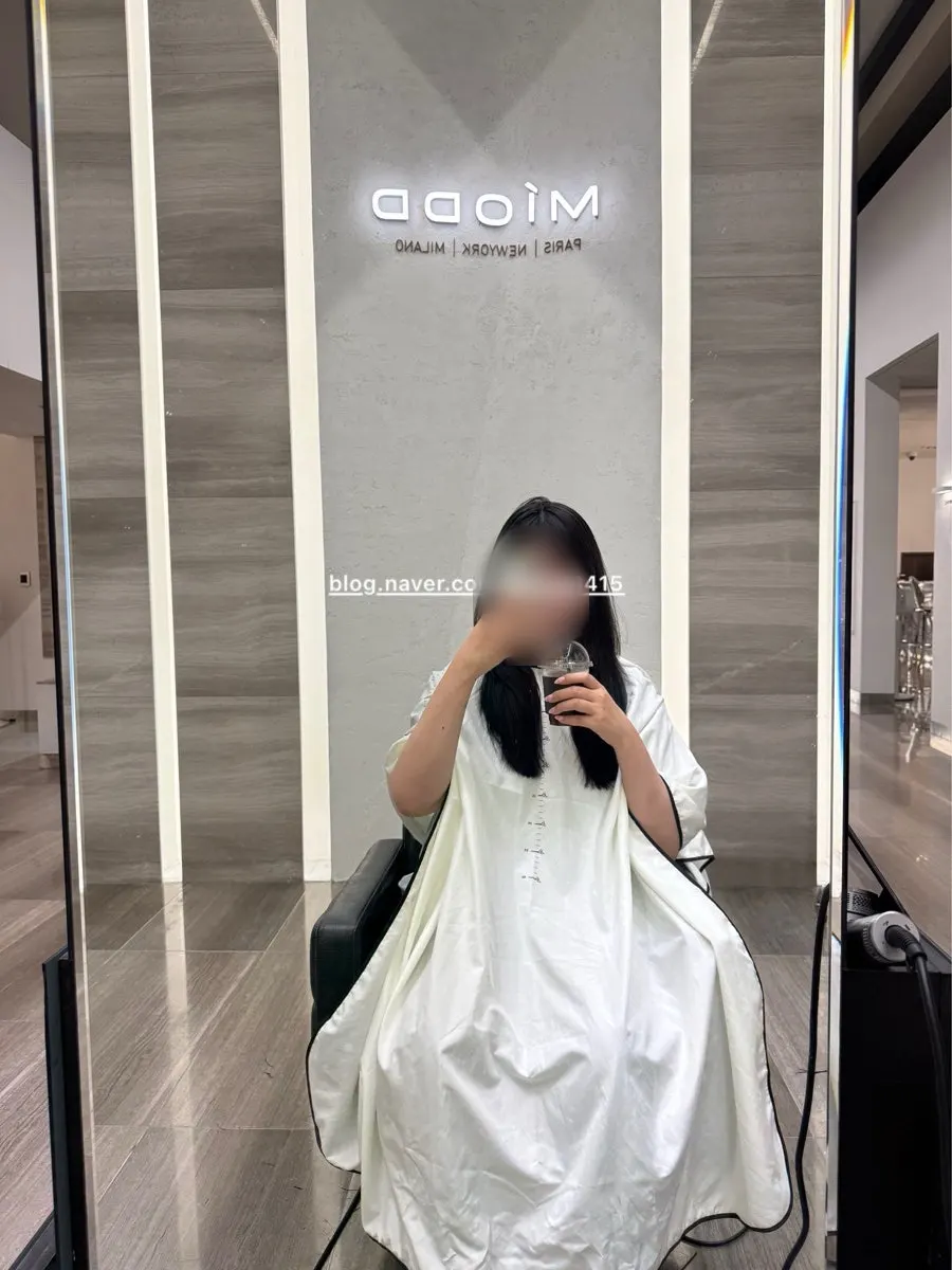 커트 진행 중인 모습