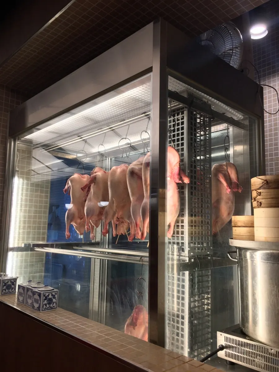 Half Peking duck served with wheat pancakes