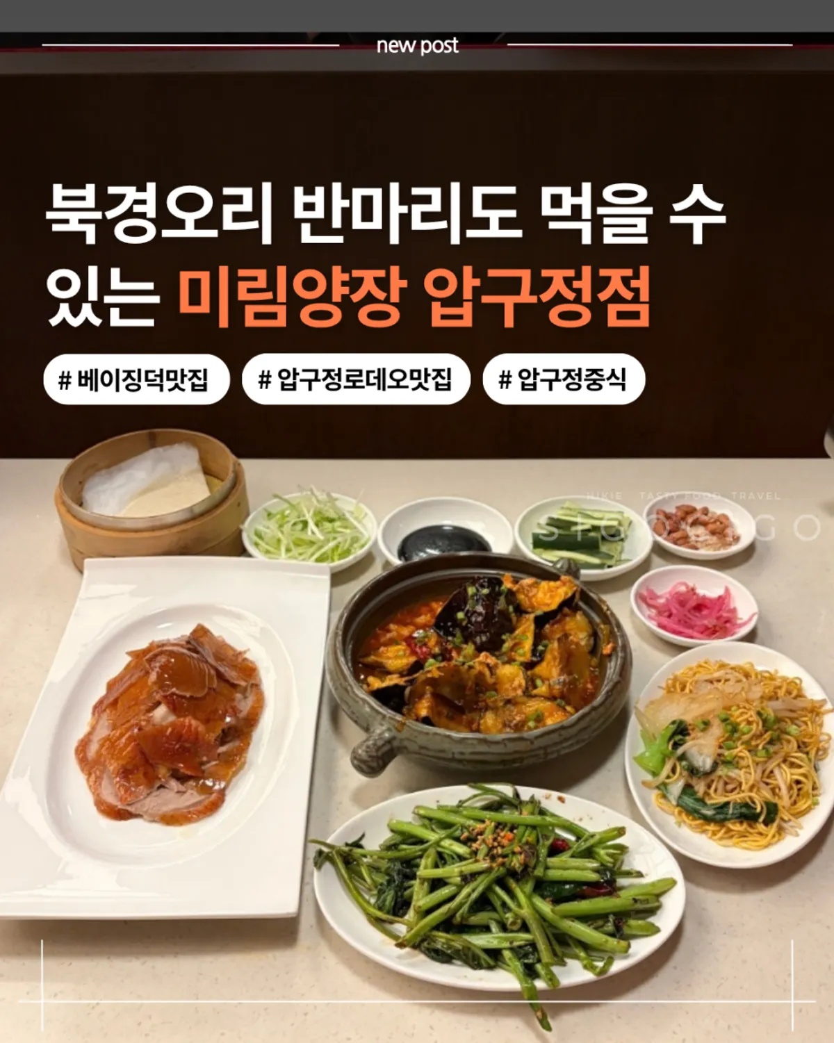 Peking duck at Mirim Yangjang, Apgujeong Rodeo