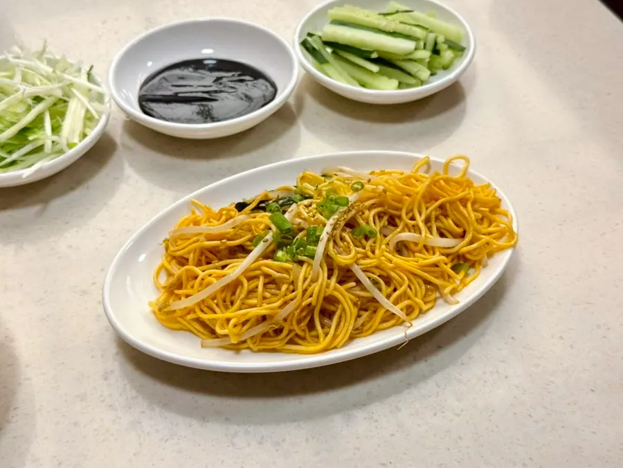 A bowl of duck fried rice, available with a Beijing duck order
