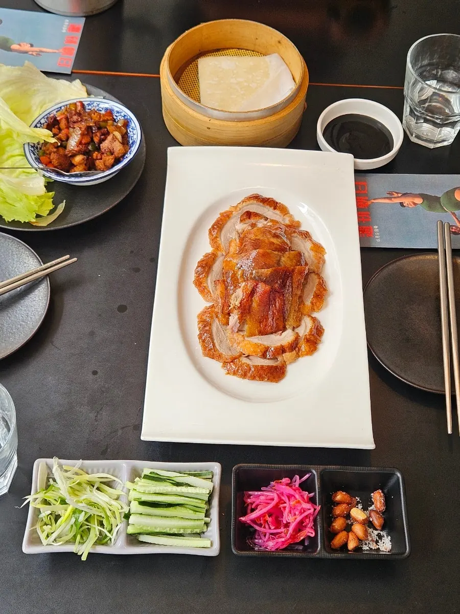 Mirim Yangjang's duck wrap set spread