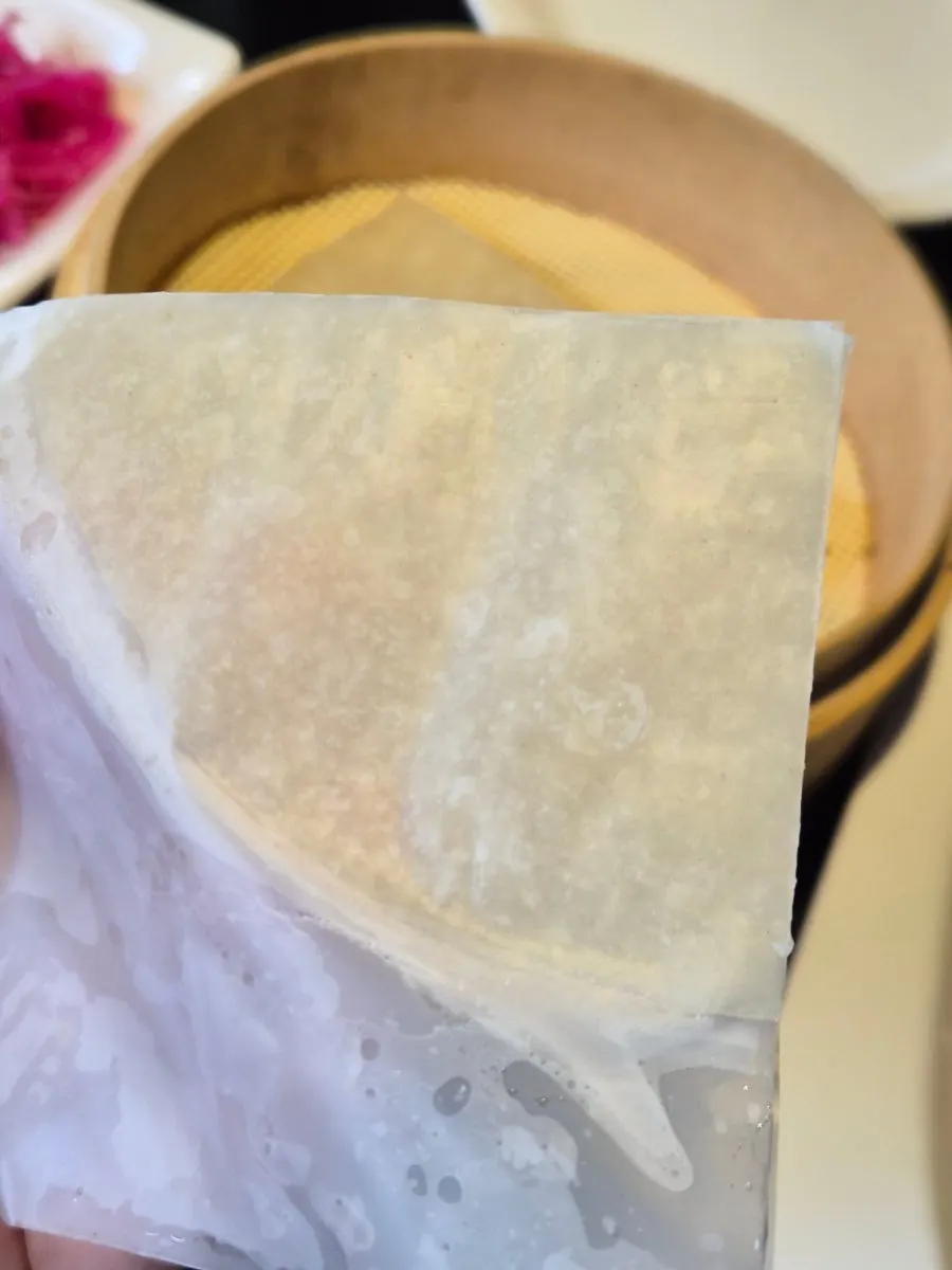 Individually wrapped wheat pancakes in paper
