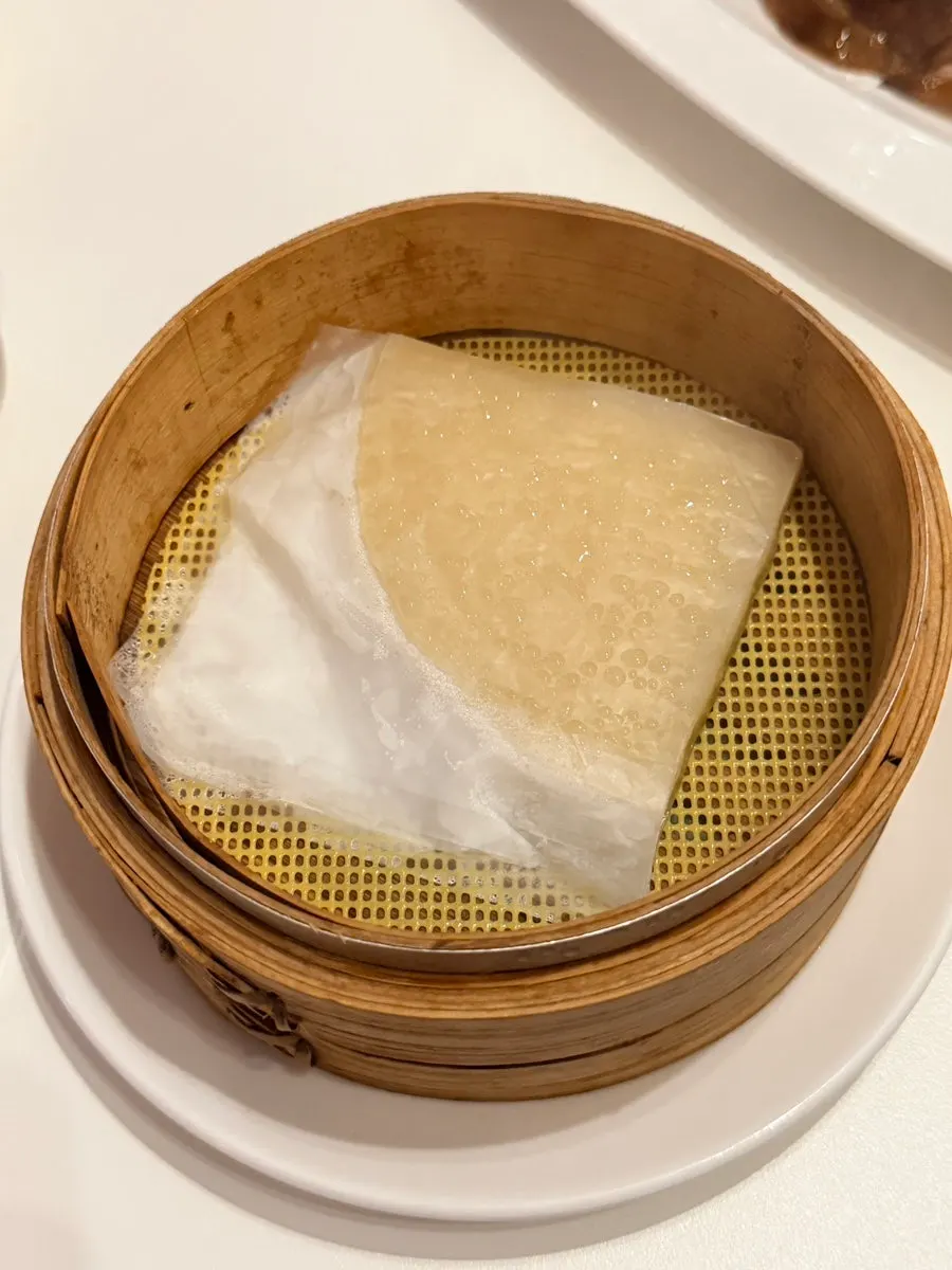 Thin pancakes served alongside the Peking duck