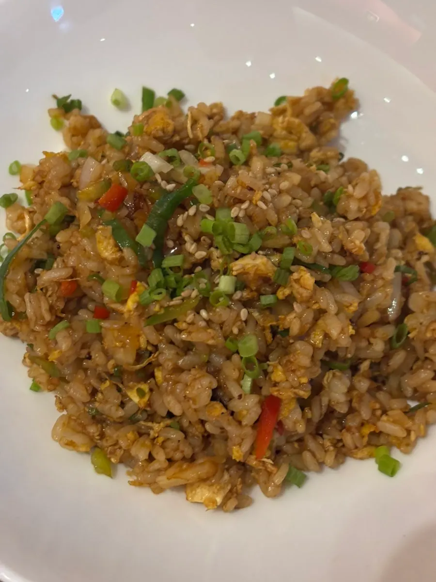 Duck fried rice stir-fried with a chewy texture
