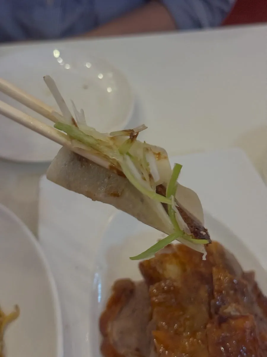 테이블에 세팅된 중식 상차림