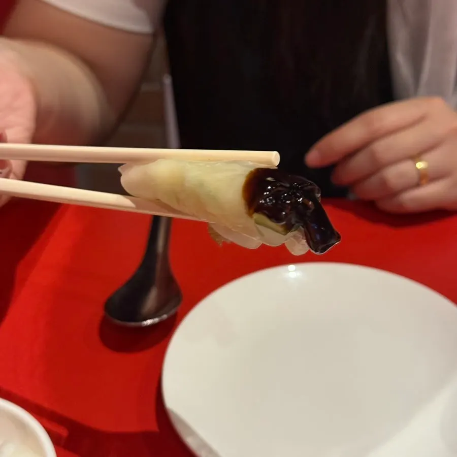 The sweet-savory special sauce for the Peking duck
