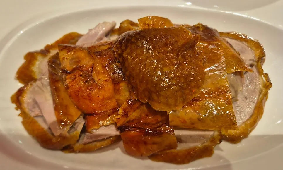 A plate of half Peking duck at Mirim Yangjang