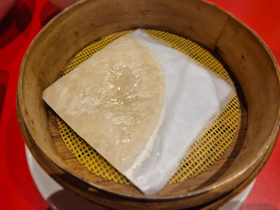 Julienned cucumber and sweet bean sauce served with Peking duck