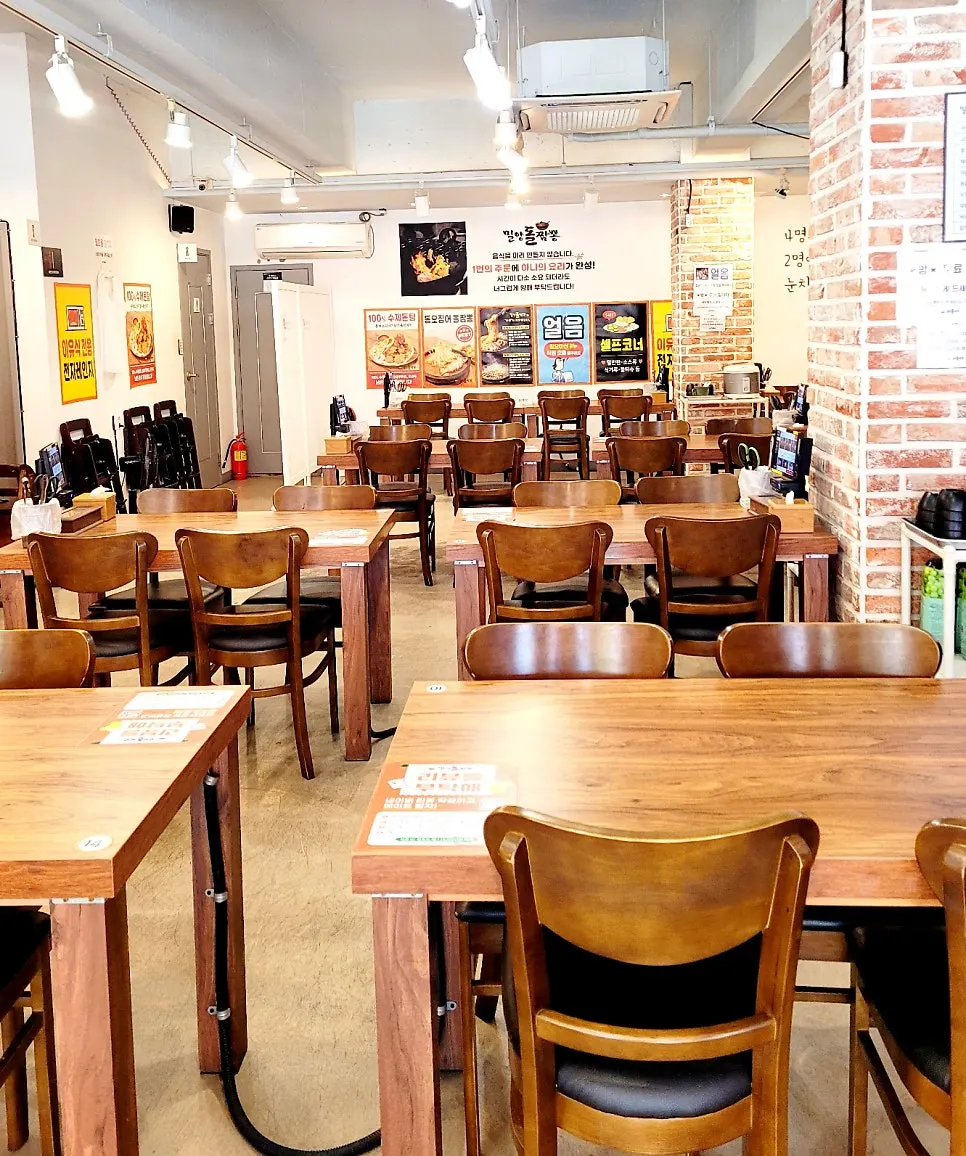 Spacious interior tables at Milyang Dol Jjamppong