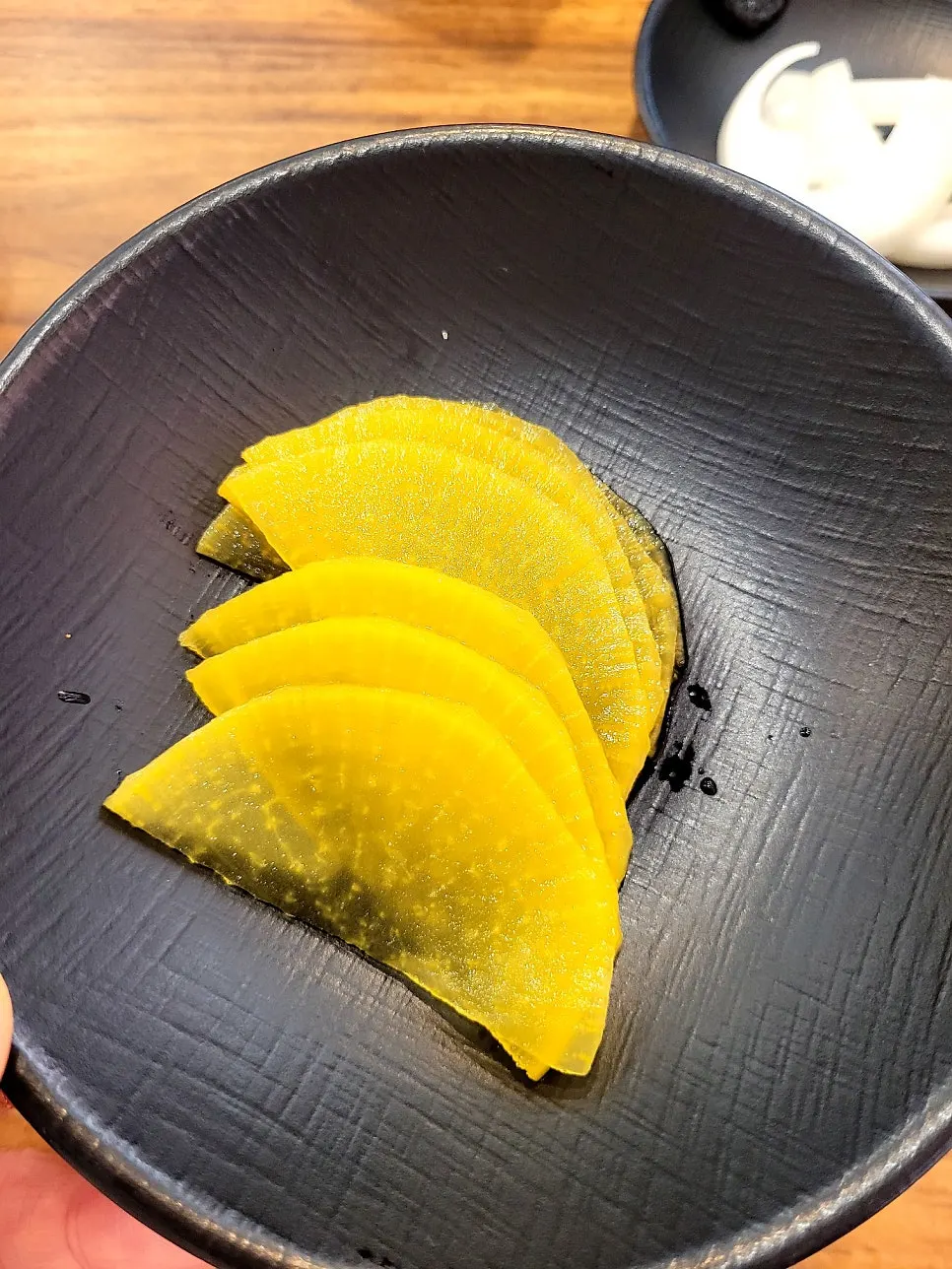 Table set with Chinese restaurant side dish plates