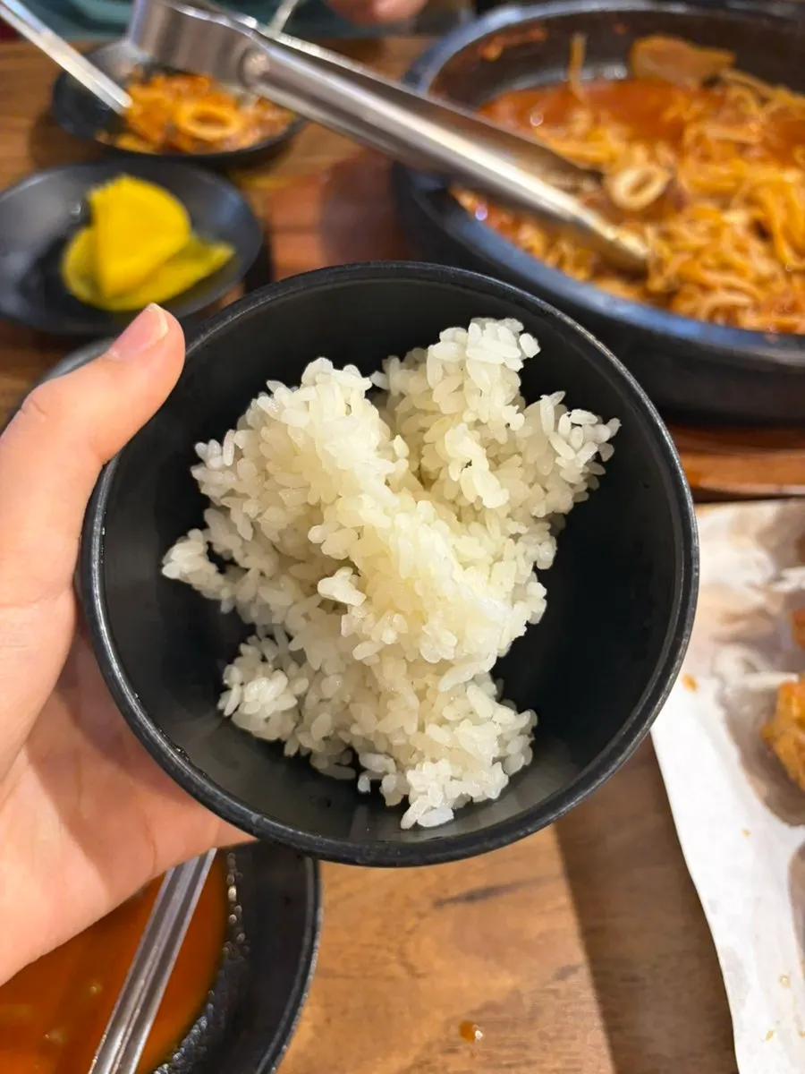 짬뽕 국물에 말아 먹을 밥