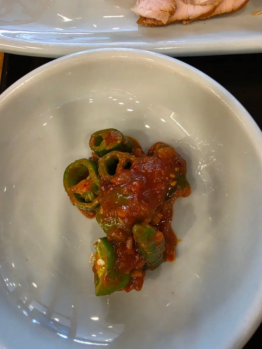 Full table spread of the loach soup set at Ilpum Irojeong