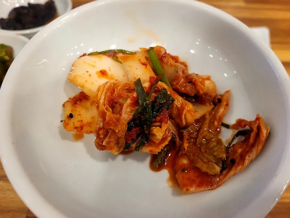 A plate of well-chosen basic side dishes