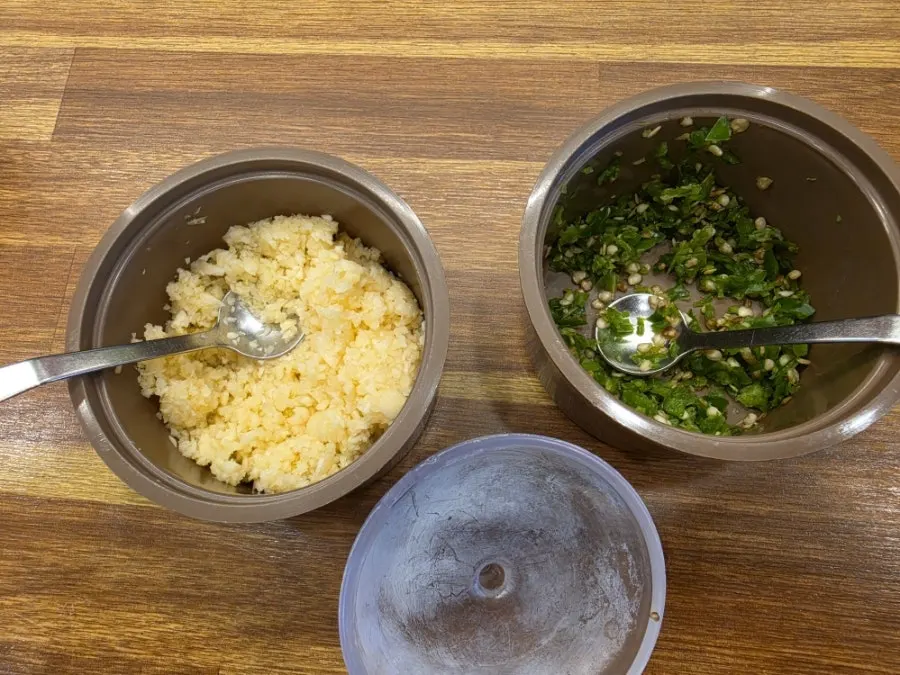 Turmeric rice served with loach soup