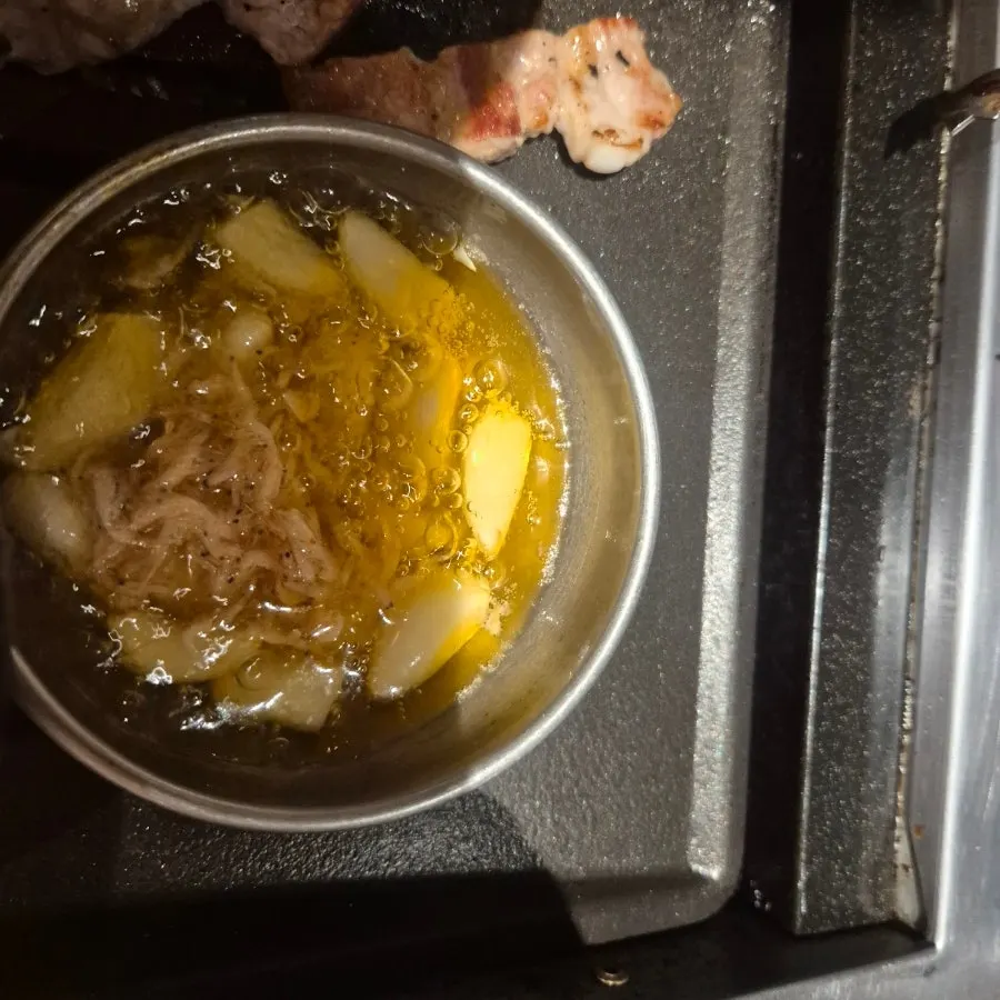 김과 함께 먹는 구운 오겹살