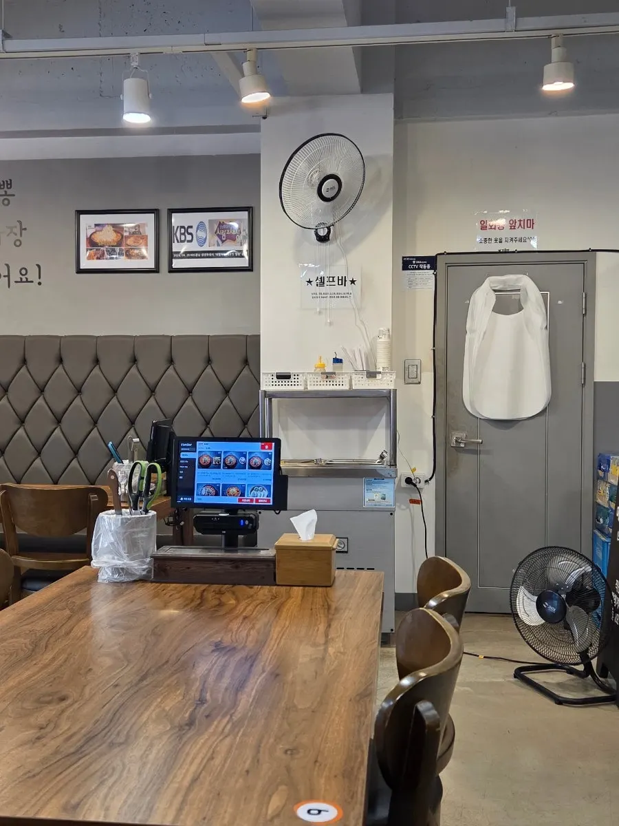 Restaurant interior with amenities for children