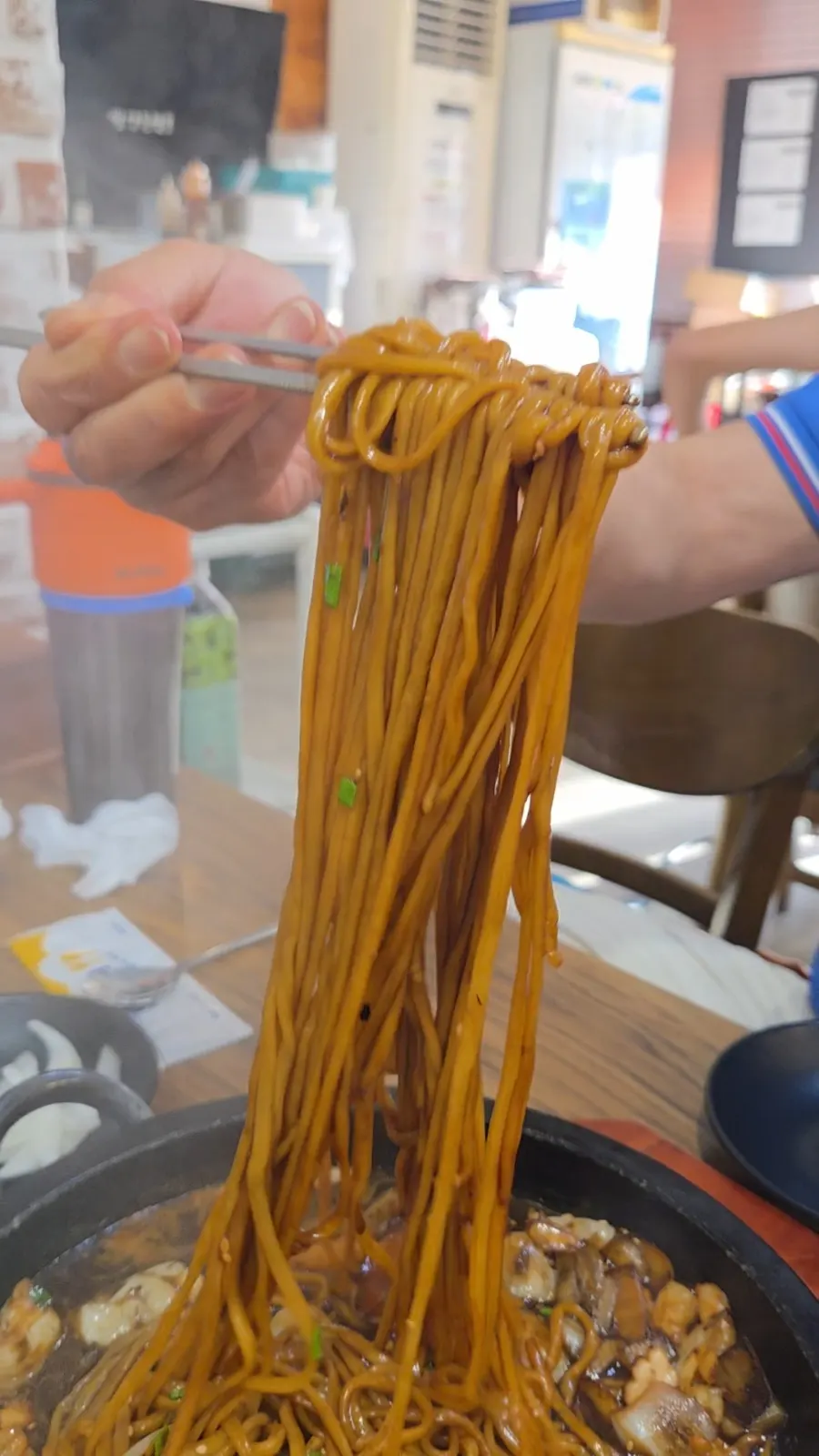 Stone-plate jajangmyeon with seafood