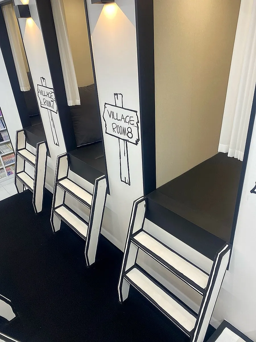 Inside the comic-book room