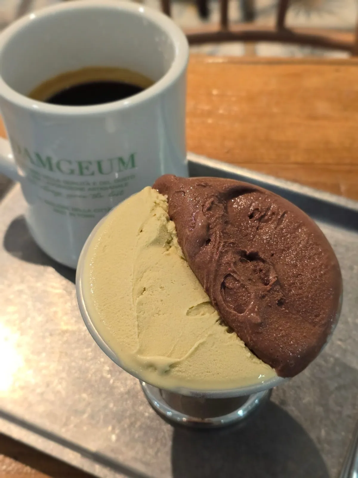 Gelato and coffee at Damgeum Gelato Misa Branch