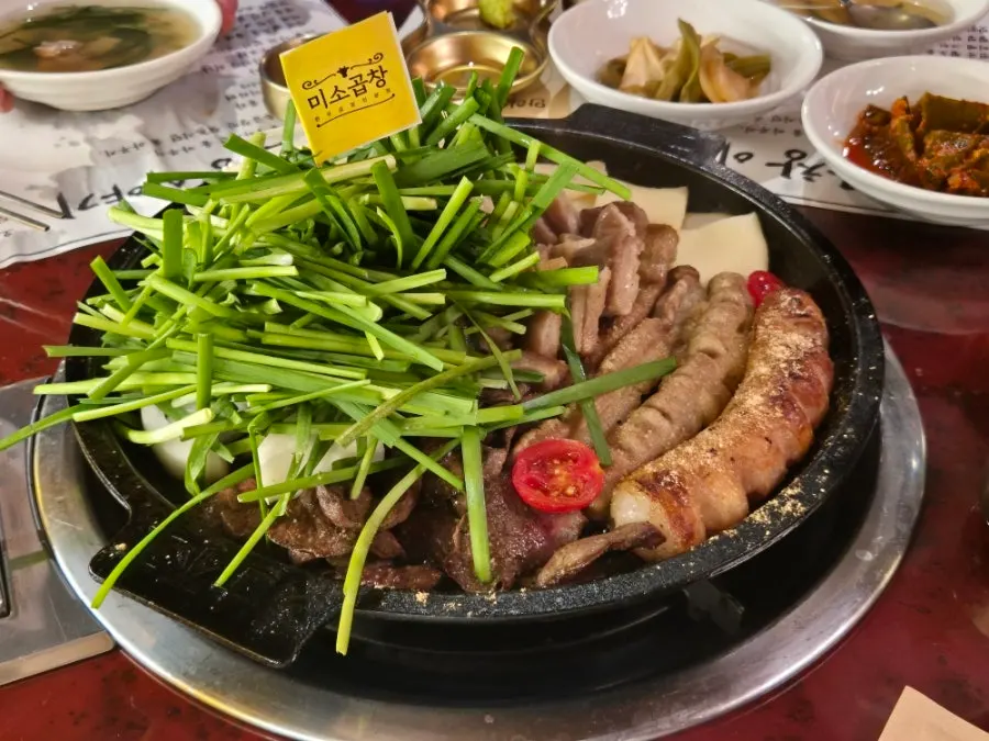 Assorted platter on the grill
