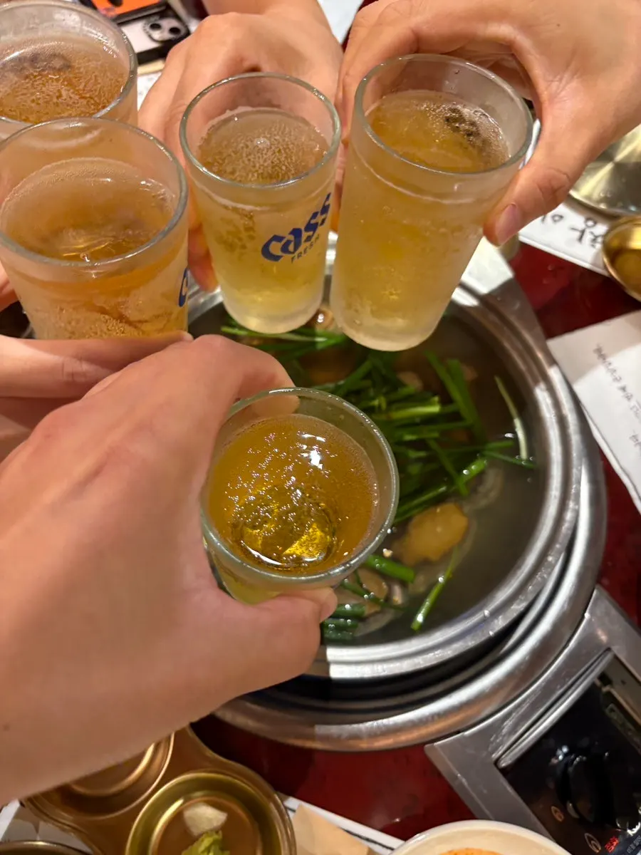 Abalone and scallops served in a basket