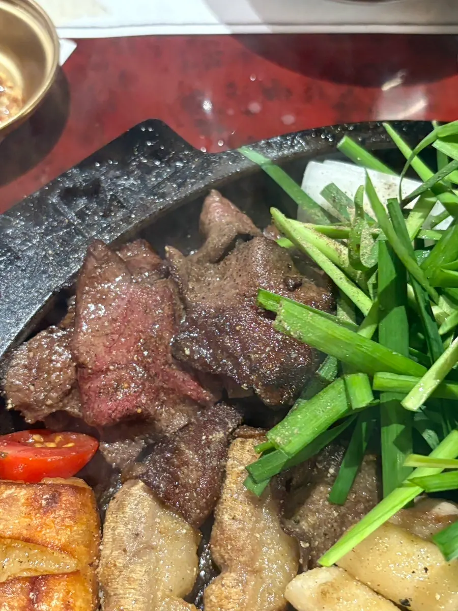 Miso Platter grilling on the plate
