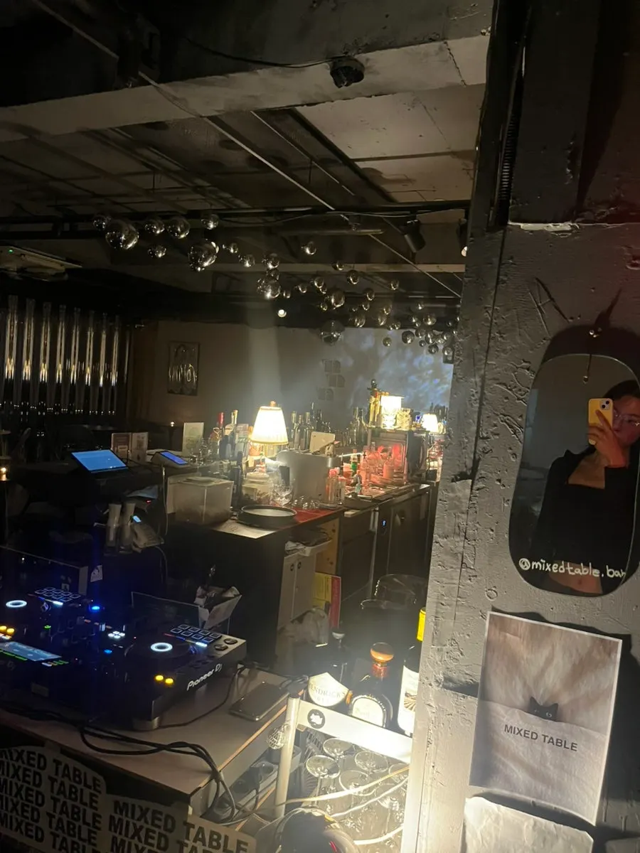 Interior near the bar counter at Mixed Table