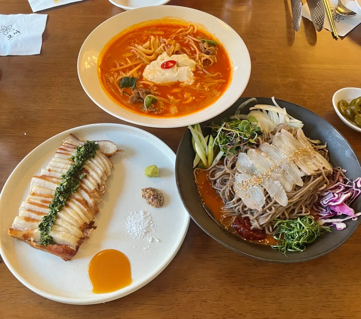 Exterior view of Moa Gangnam, a fusion Korean restaurant near Gangnam Station